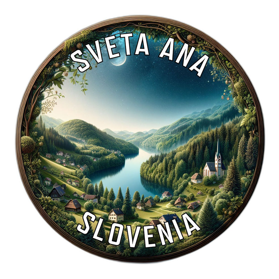 Sveta Ana Slovenia Souvenir Die Cut Flat Magnet Image 1