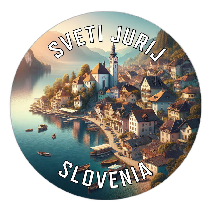 Sveti Jurij Slovenia Souvenir Die Cut Flat Magnet Image 1