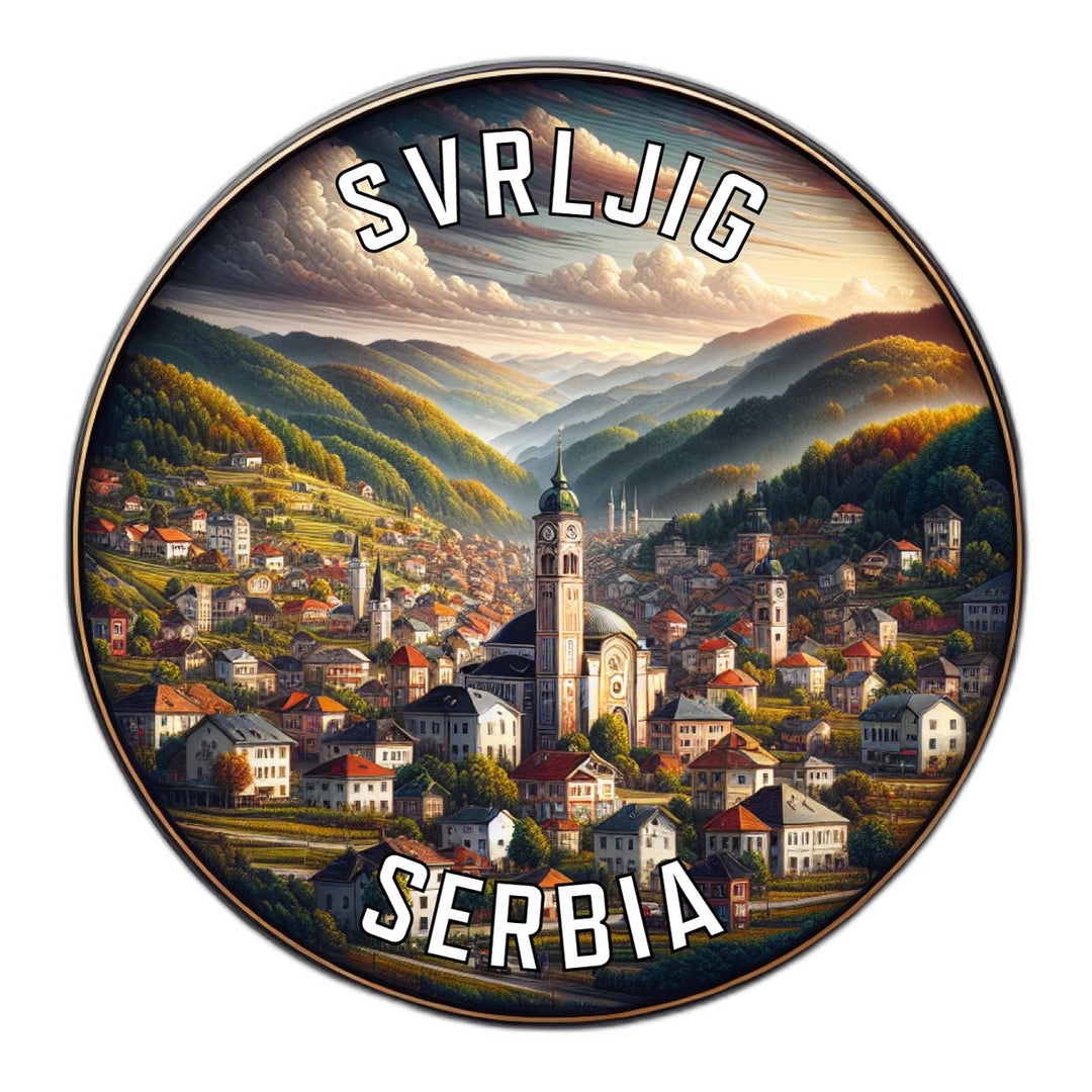 Svrljig Serbia Souvenir Die Cut Flat Magnet Image 1