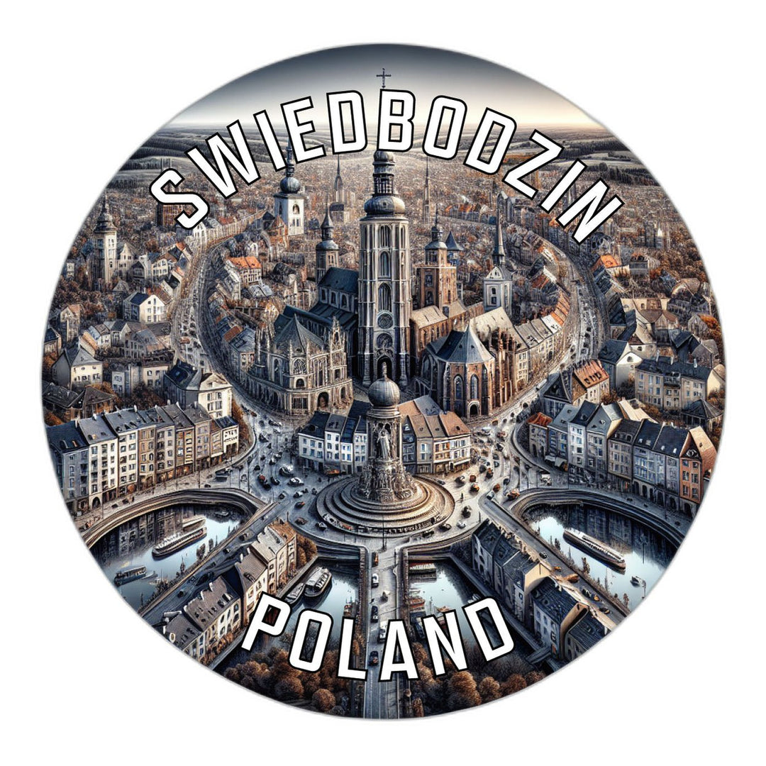 Swiedbodzin Poland Souvenir Die Cut Flat Magnet Image 1