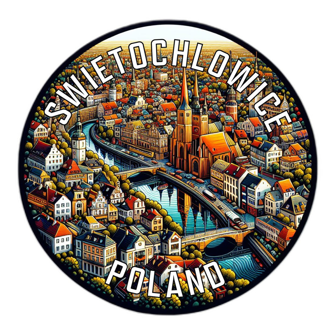 Swietochlowice Poland Souvenir Die Cut Flat Magnet Image 1