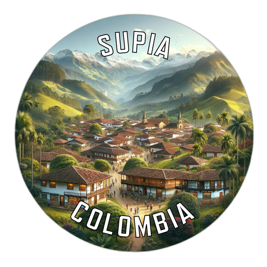 Supia Colombia Souvenir Die Cut Flat Magnet Image 1