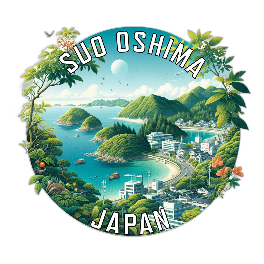 Suo Oshima Japan Souvenir Die Cut Flat Magnet Image 1