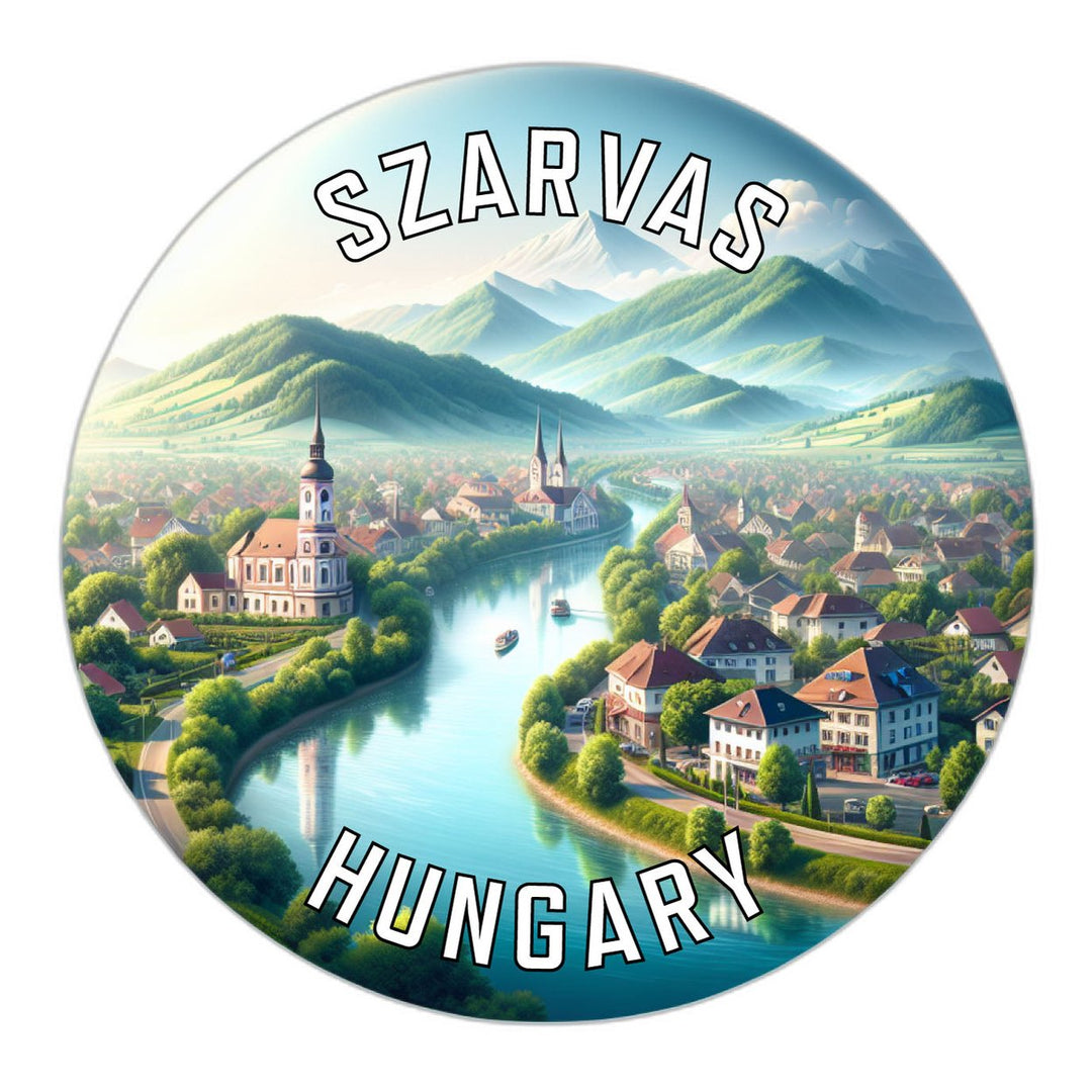 Szarvas Hungary Souvenir Die Cut Flat Magnet Image 1