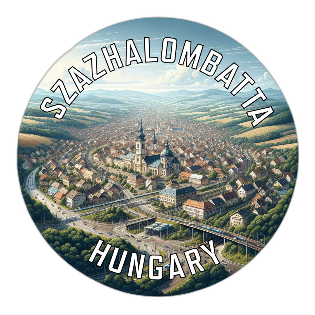 Szazhalombatta Hungary Souvenir Die Cut Flat Magnet Image 1