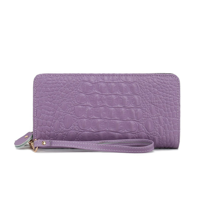 MKFCollection Eve Leather Wallet - Vegan Leather Designer Handbag Image 7