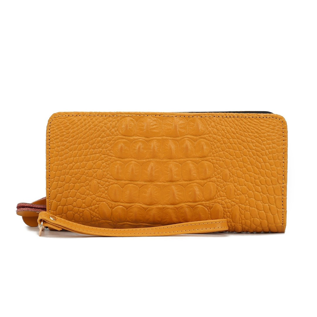 MKFCollection Eve Leather Wallet - Vegan Leather Designer Handbag Image 8