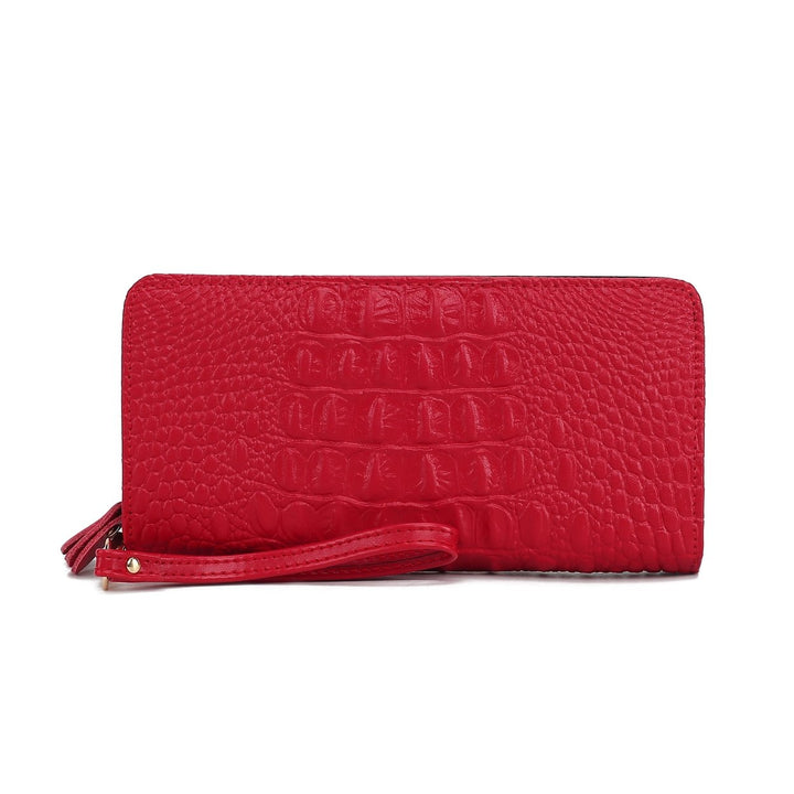 MKFCollection Eve Leather Wallet - Vegan Leather Designer Handbag Image 9