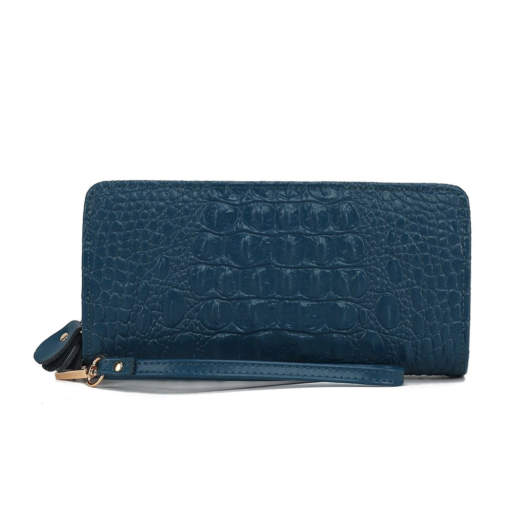 MKFCollection Eve Leather Wallet - Vegan Leather Designer Handbag Image 1