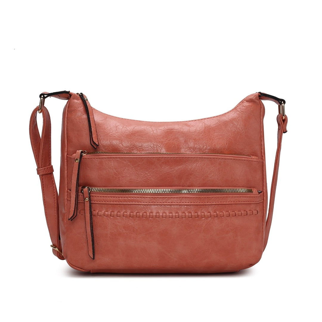 MKFCollection Alia Shoulder Bag - Vegan Leather Designer Handbag Image 7