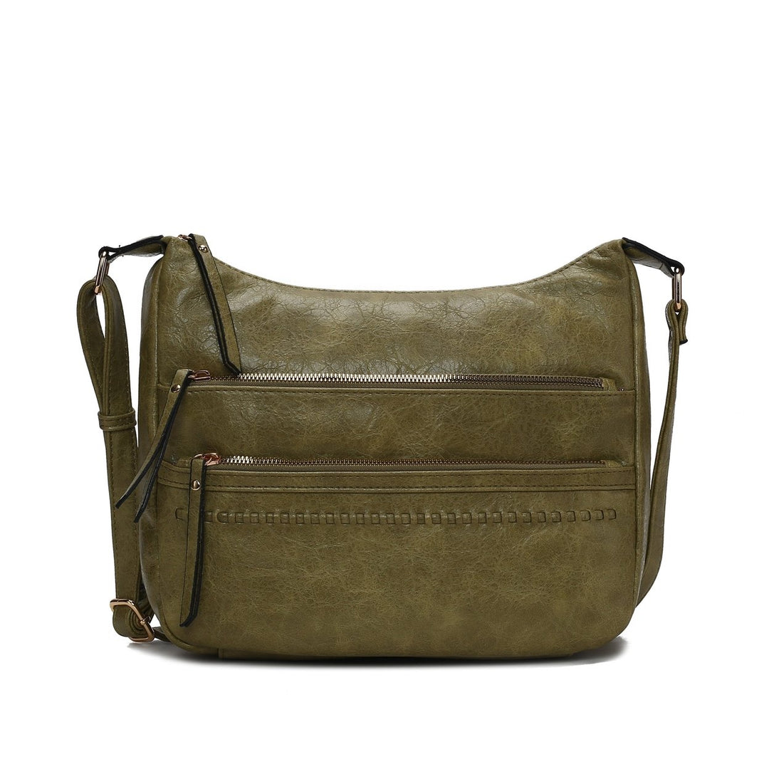 MKFCollection Alia Shoulder Bag - Vegan Leather Designer Handbag Image 8