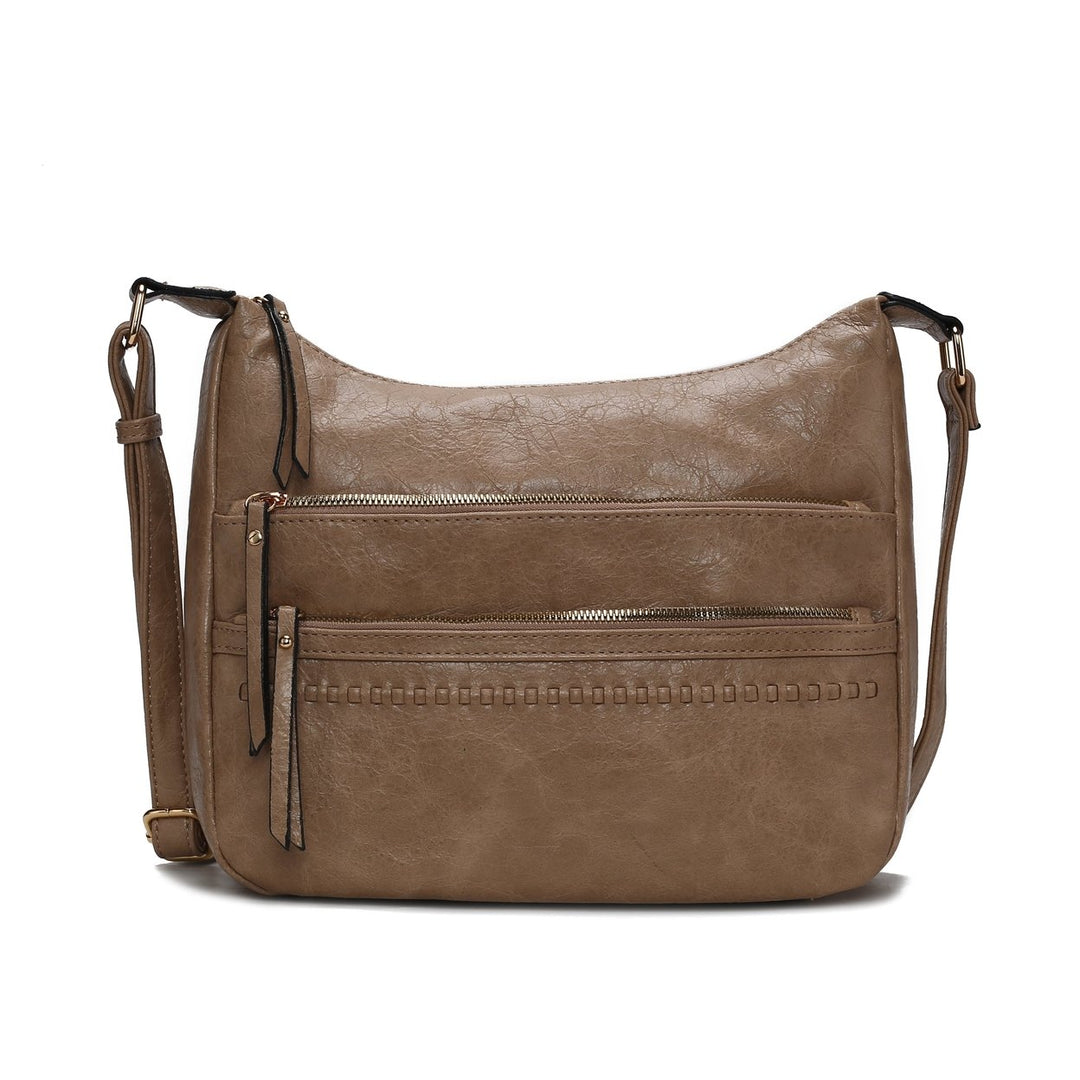 MKFCollection Alia Shoulder Bag - Vegan Leather Designer Handbag Image 9