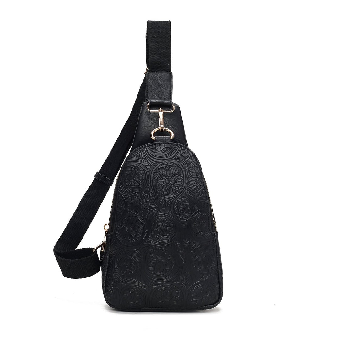 MKFCollection Millie Sling bag - Vegan Leather Designer Handbag Image 4