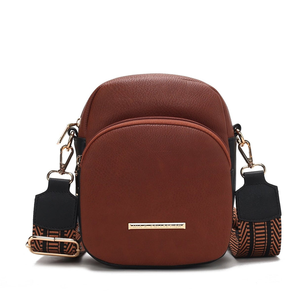 MKFCollection Rachel Crossbody Bag - Vegan Leather Designer Handbag Image 3