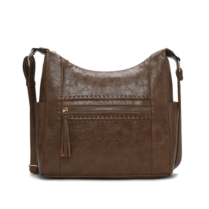 MKFCollection Marseille Shoulder Bag - Vegan Leather Designer Handbag Image 1