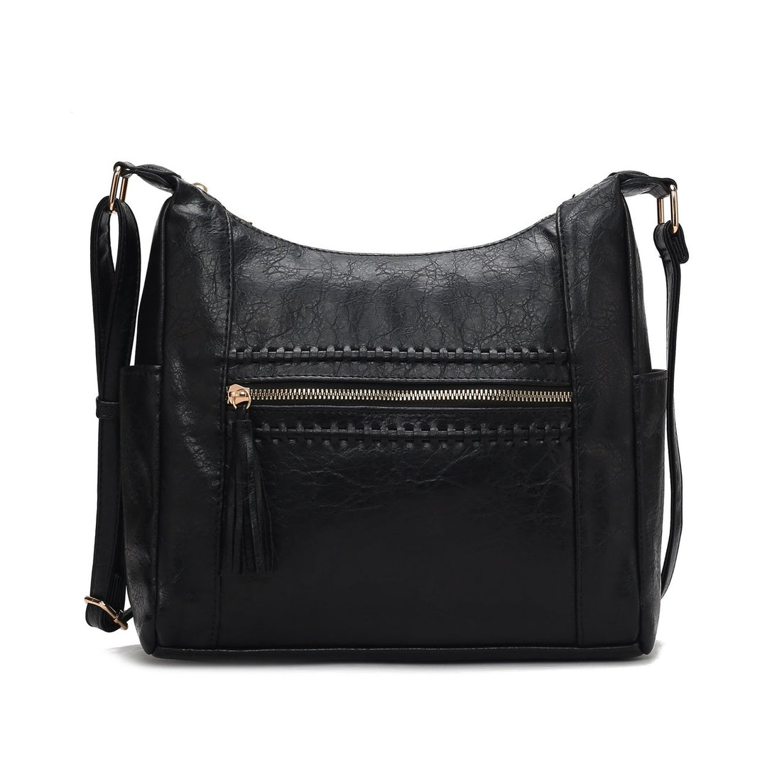 MKFCollection Marseille Shoulder Bag - Vegan Leather Designer Handbag Image 1