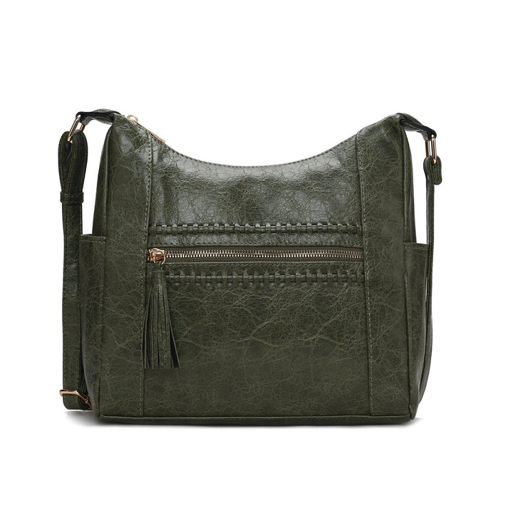 MKFCollection Marseille Shoulder Bag - Vegan Leather Designer Handbag Image 9