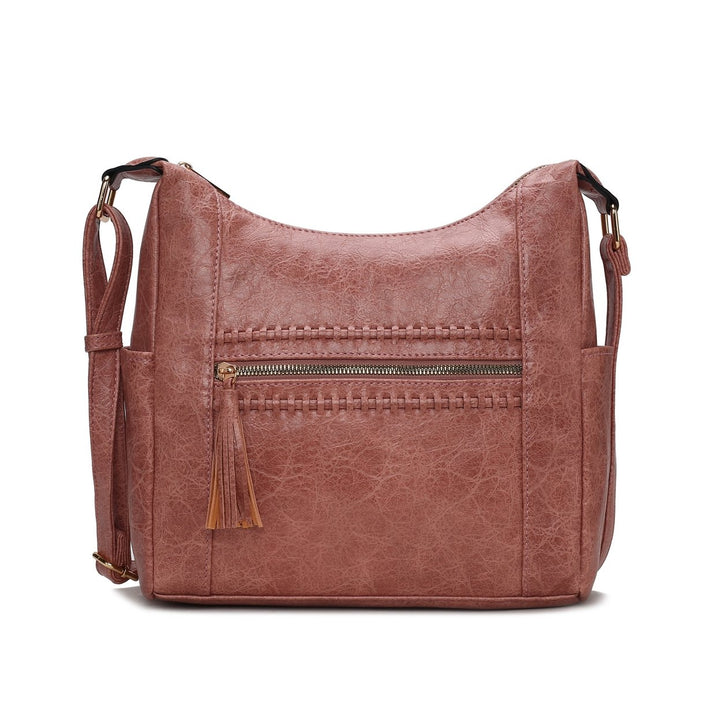 MKFCollection Marseille Shoulder Bag - Vegan Leather Designer Handbag Image 1