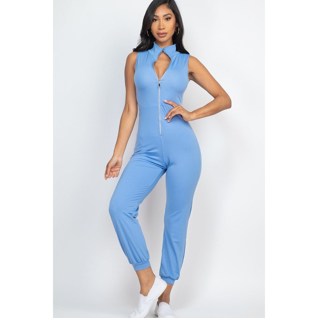 Zip Front Jumpsuit Image 1