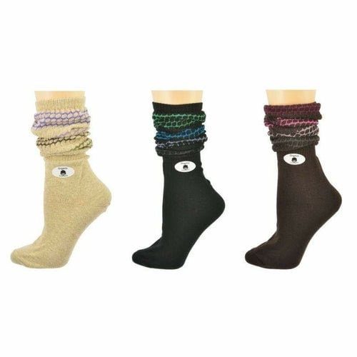 Womens Slouch or Knee High Organic Cotton Socks 2 Pr. or 3 Pr. Pack Image 4