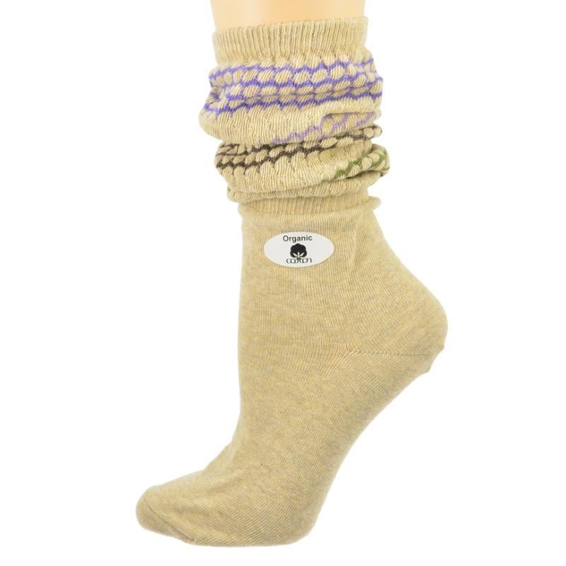 Womens Slouch or Knee High Organic Cotton Socks 2 Pr. or 3 Pr. Pack Image 6