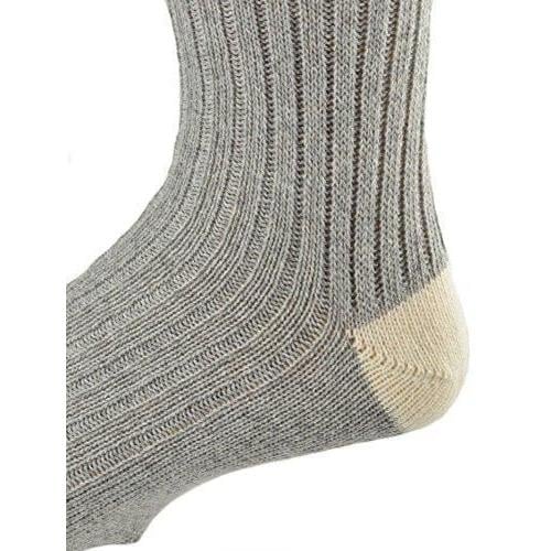 Wool Striped Boot Work Mens 3 Pair Pack Socks Image 2