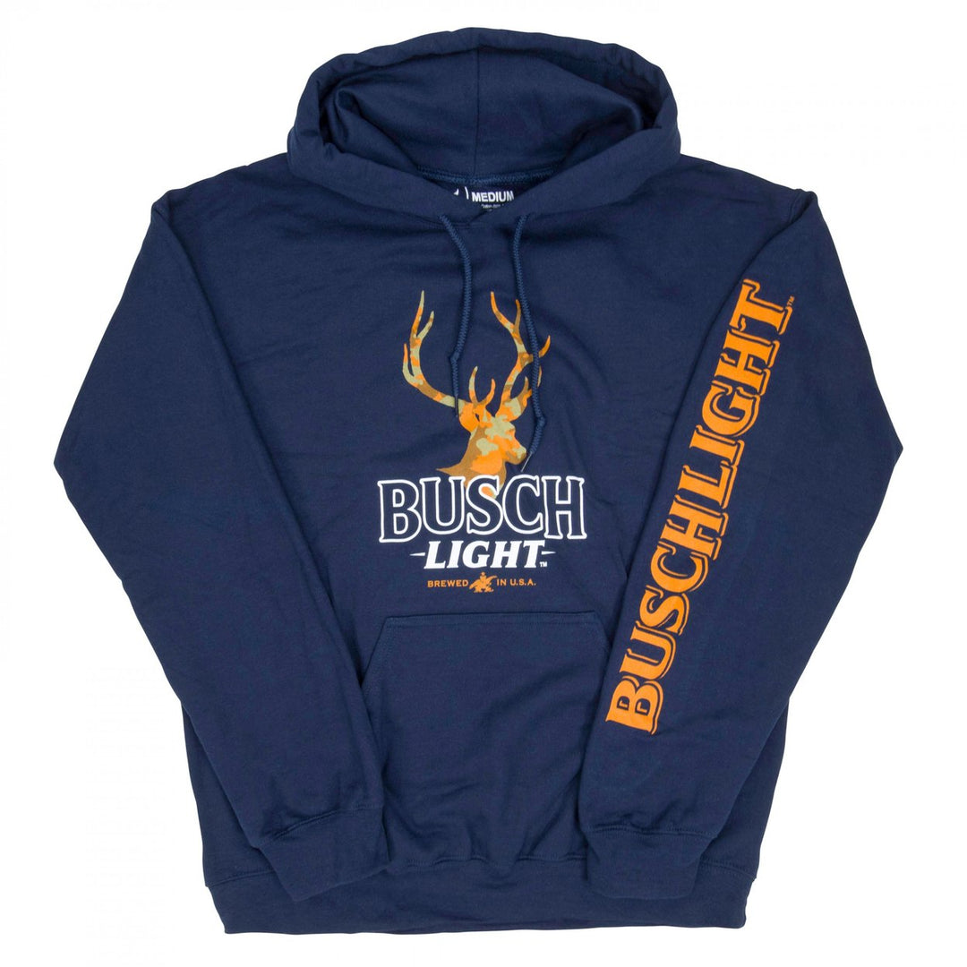 Busch Light Orange Hunter Camo Deer Hoodie Image 1