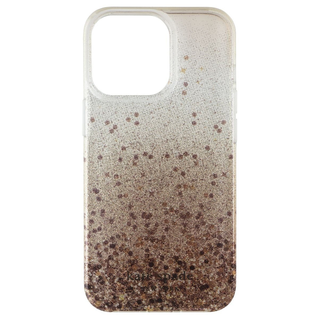 Kate Spade Hardshell Case for Apple iPhone 13 Pro - Chunky Glitter Champagne Image 2