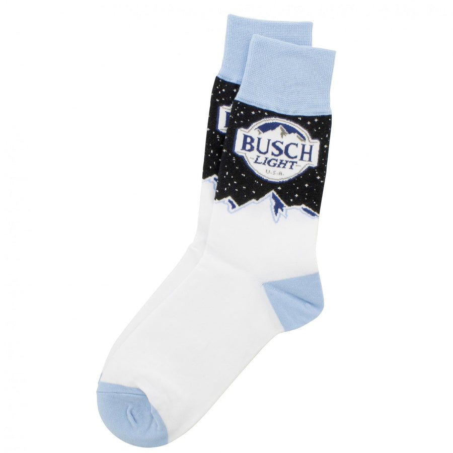 Busch Light Mountain Range Crew Socks Image 1