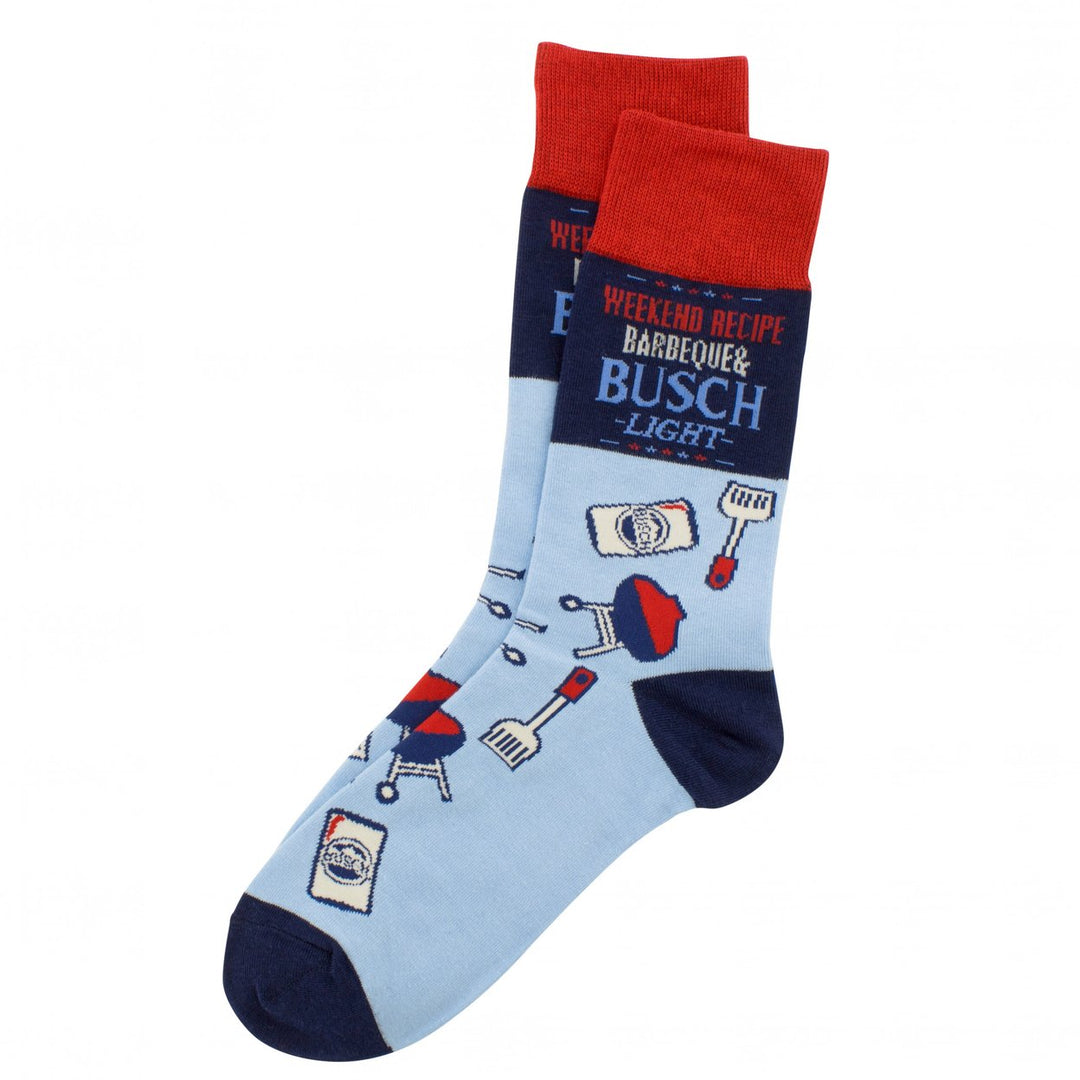 Busch Light American Grilling Crew Socks Image 1