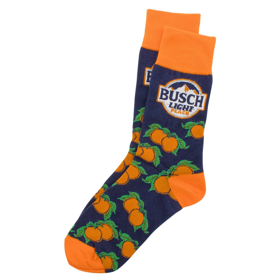 Busch Light Peach Crew Socks Image 1