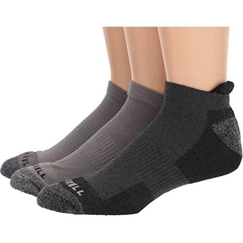 Merrell Wool Blend Cushioned Hiker Socks Low Cut Tab 3 Pack CHARH Mens Image 4