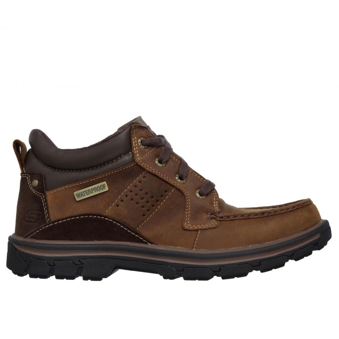 Skechers Mens Segment - Melego Waterproof Leather Chukka Boot Brown - 64522-CDB 11.5-M BROWN Image 1