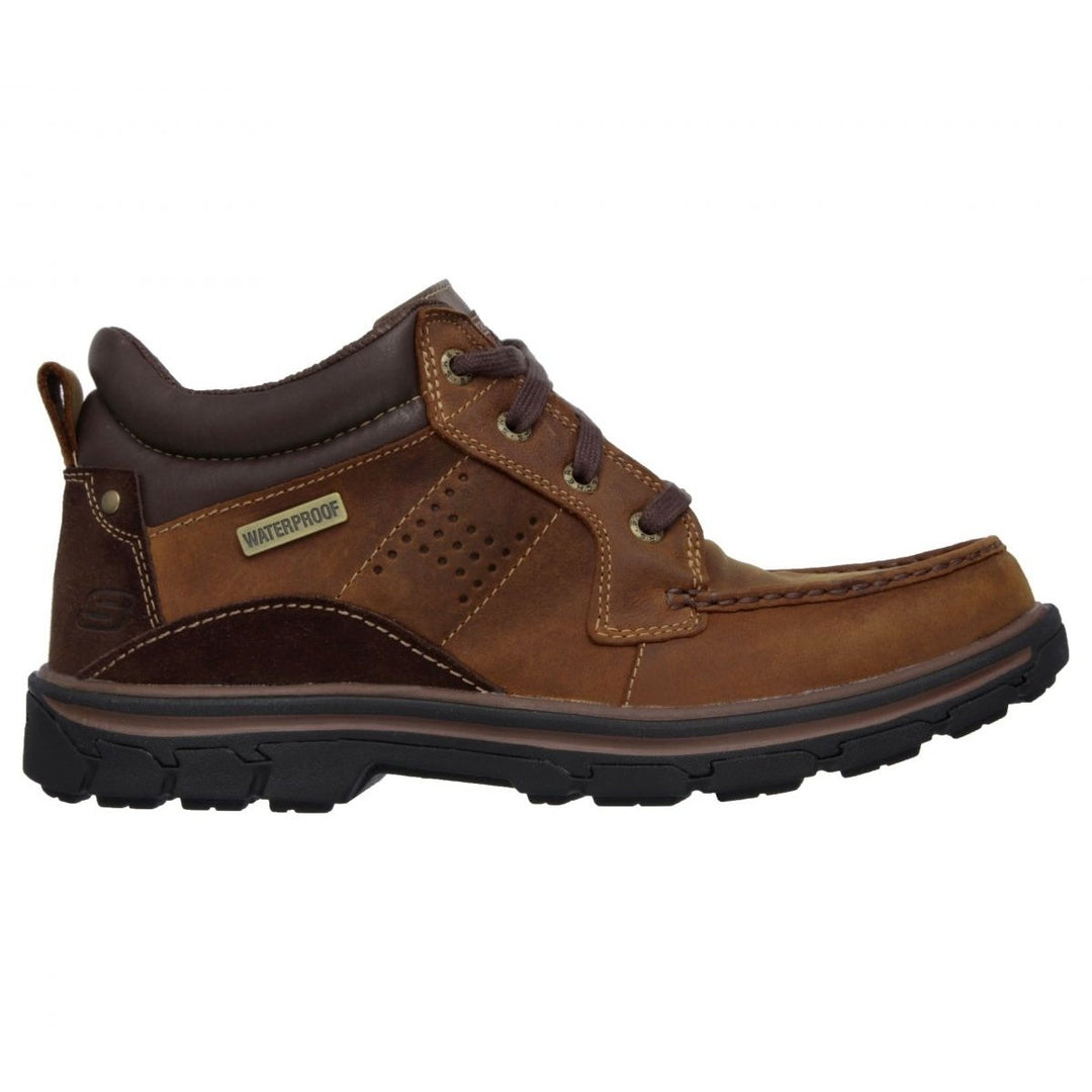 Skechers Mens Segment - Melego Waterproof Leather Chukka Boot Brown - 64522-CDB 7.5-M BROWN Image 2