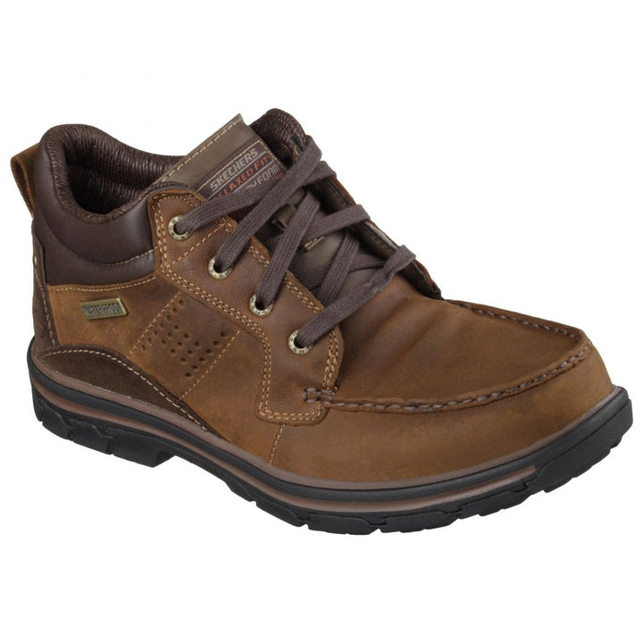 Skechers Mens Segment - Melego Waterproof Leather Chukka Boot Brown - 64522-CDB 7.5-M BROWN Image 3