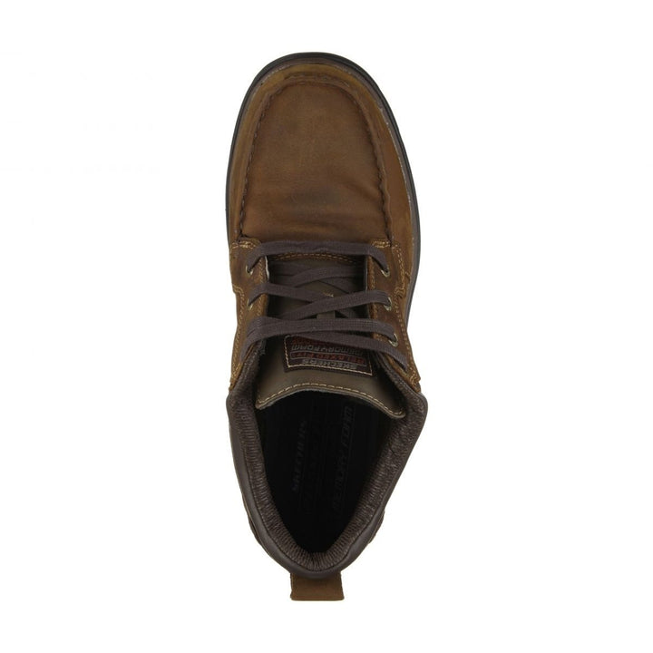 Skechers Mens Segment - Melego Waterproof Leather Chukka Boot Brown - 64522-CDB 11.5-M BROWN Image 4