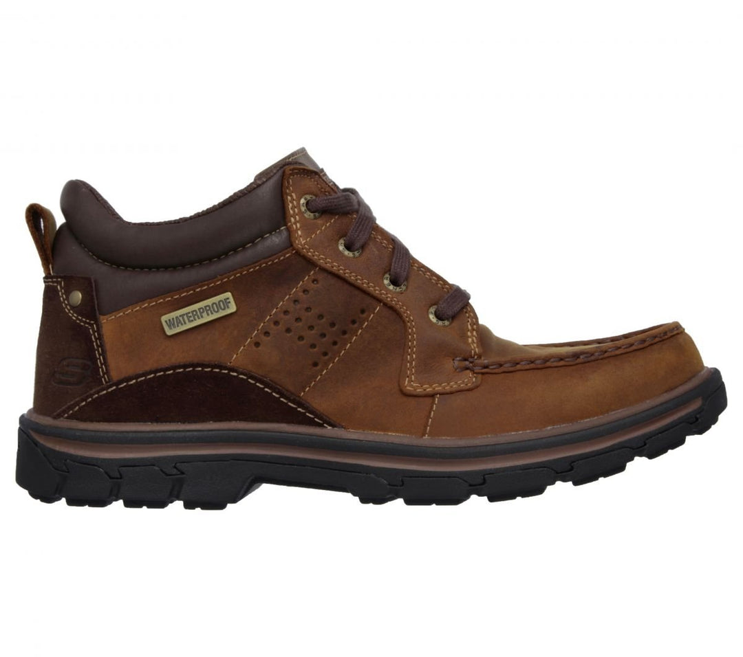 Skechers Mens Segment - Melego Waterproof Leather Chukka Boot Brown - 64522-CDB 12-EW BROWN Image 2