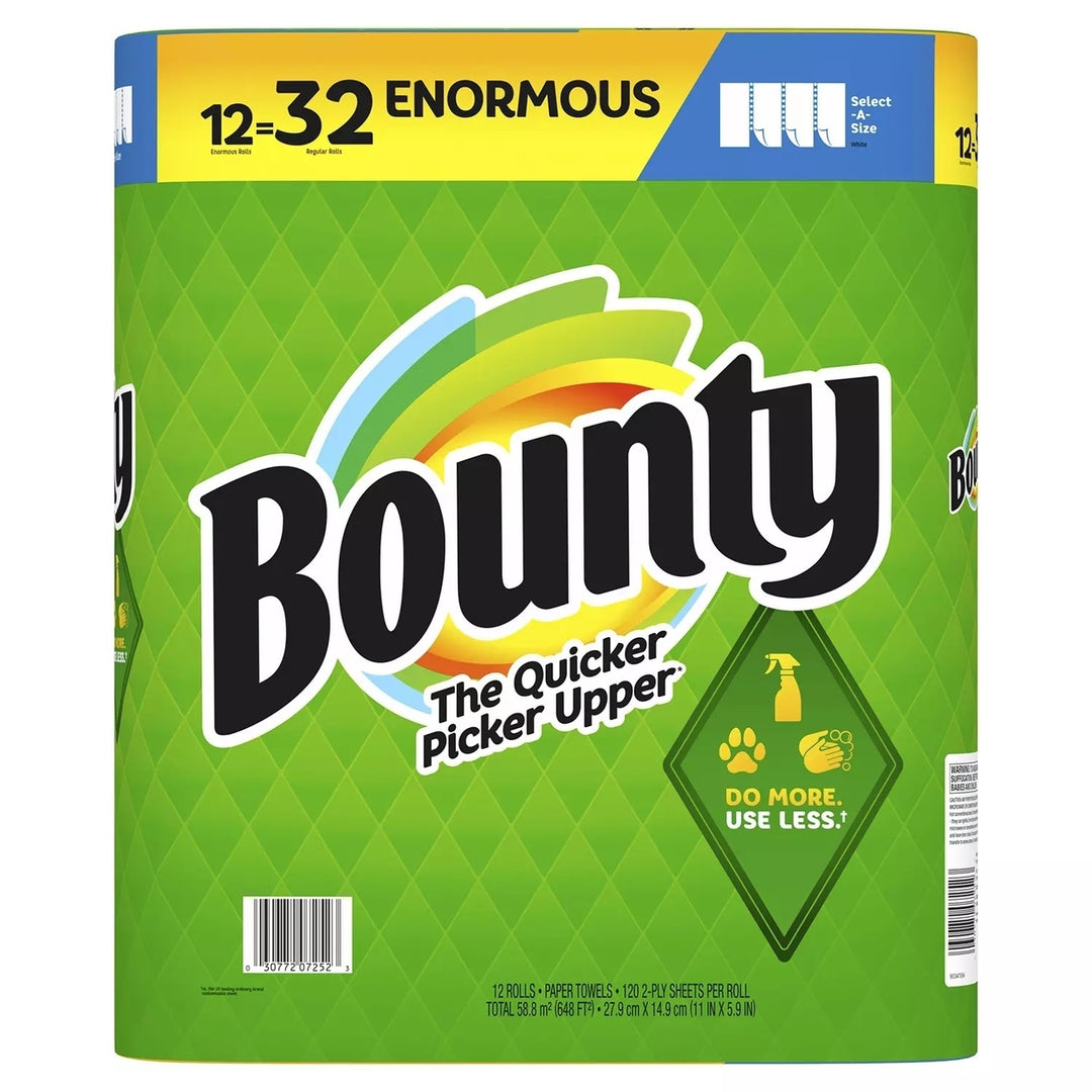 Bounty Select-A-Size 2-Ply Paper Towels 120 Sheets/Roll (12 Rolls) Image 2