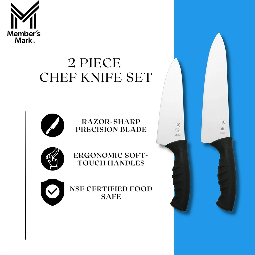 Members Mark 8" and 10" Chefs Knives Set 2 Pack Image 4