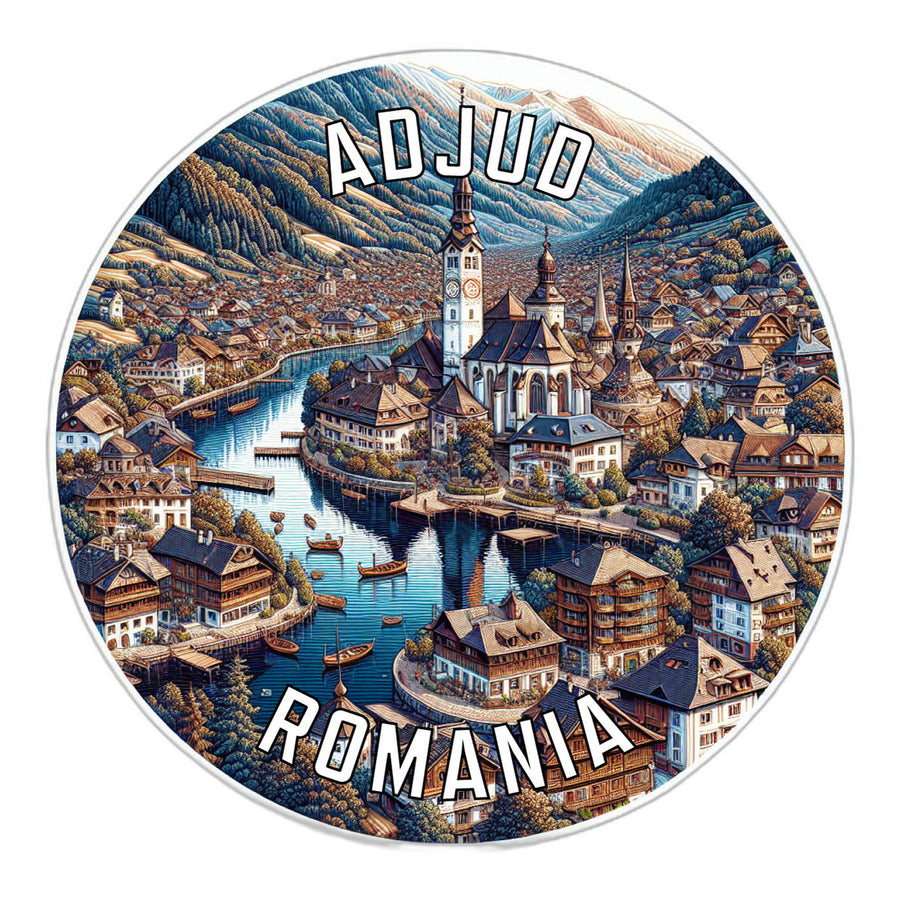 Adjud Romania Souvenir Vinyl Decal Sticker Image 1