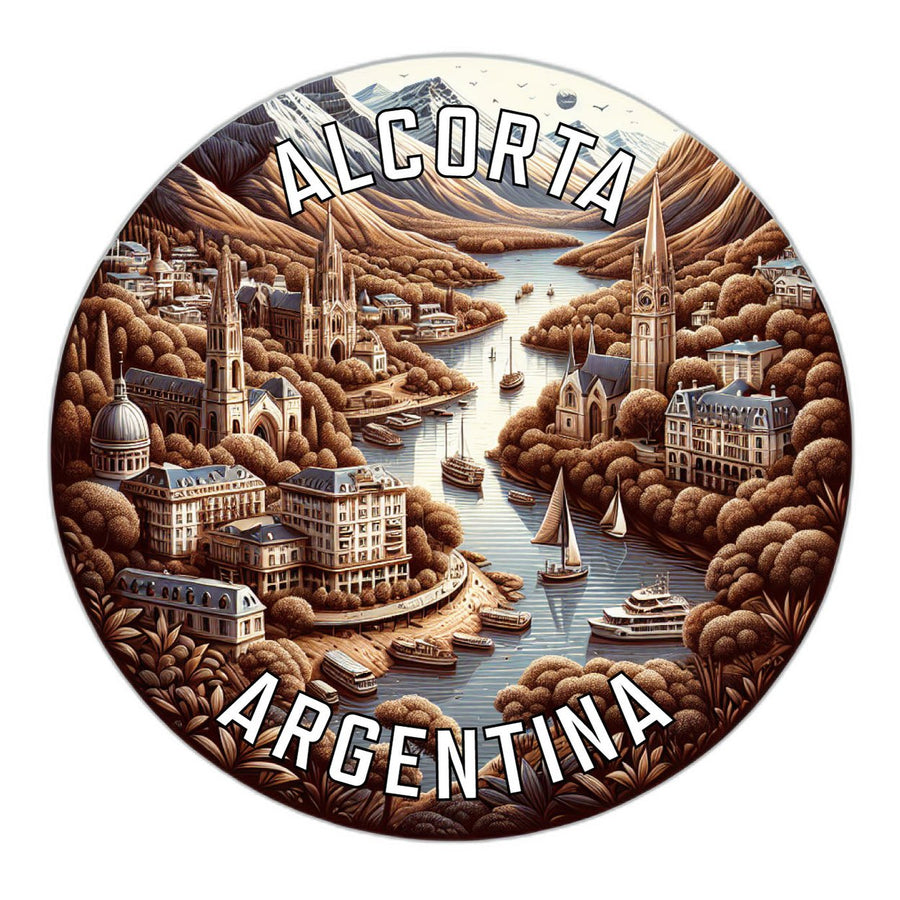 Alcorta Argentina Souvenir Vinyl Decal Sticker Image 1