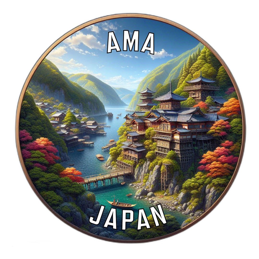 Ama Japan Souvenir Vinyl Decal Sticker Image 1