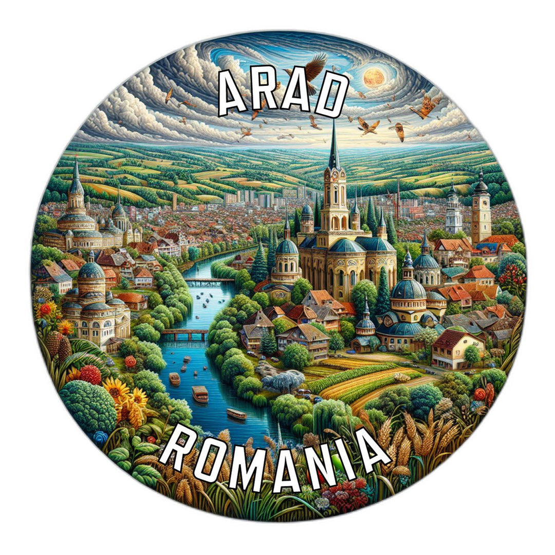 Arad Romania Souvenir Vinyl Decal Sticker Image 1