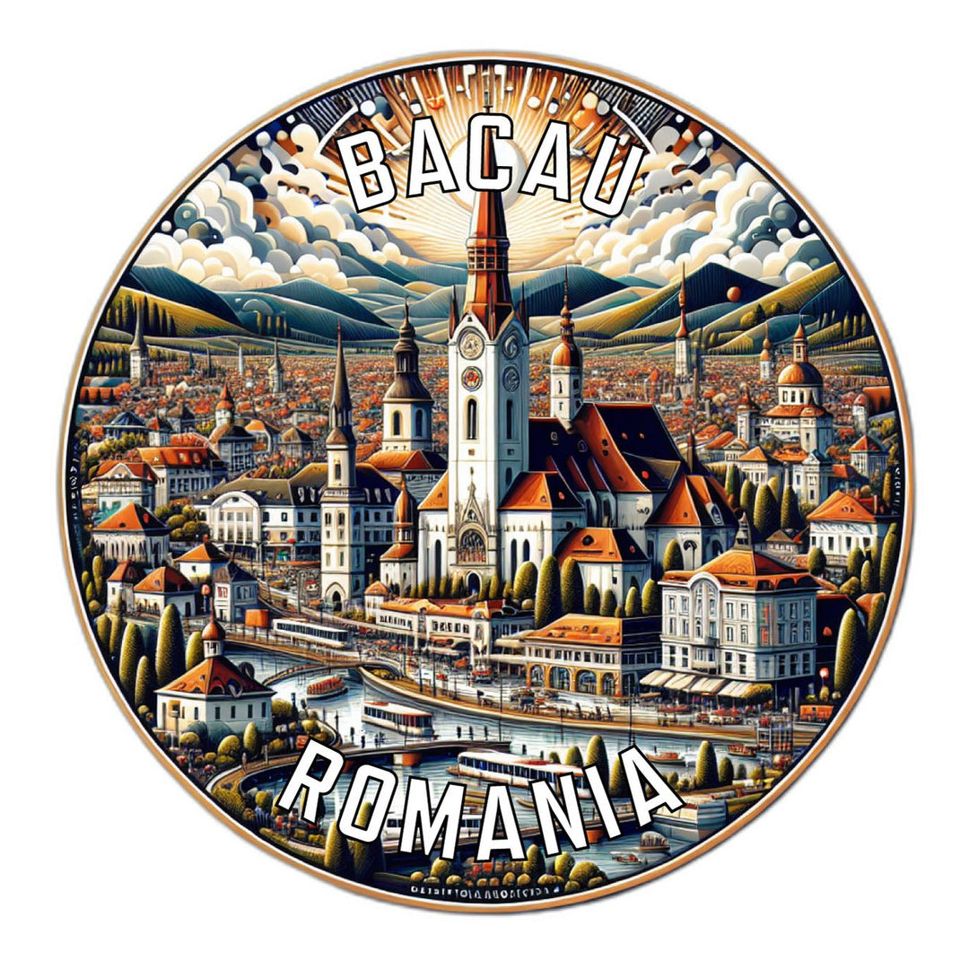 Bacau Romania Souvenir Vinyl Decal Sticker Image 1