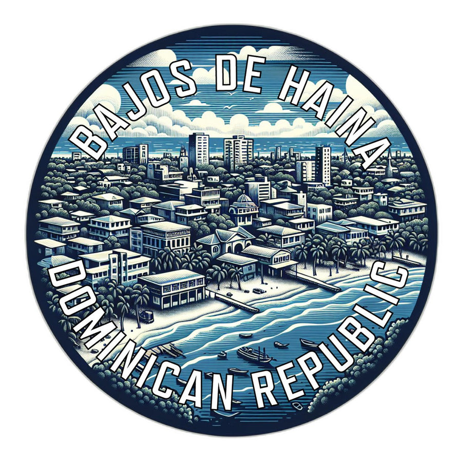 Bajos de Haina Dominican Republic Souvenir Vinyl Decal Sticker Image 1