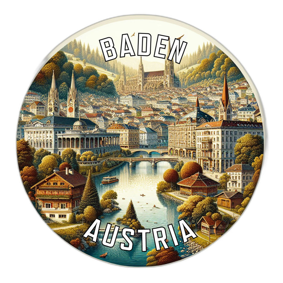 Baden Austria Souvenir Vinyl Decal Sticker Image 1