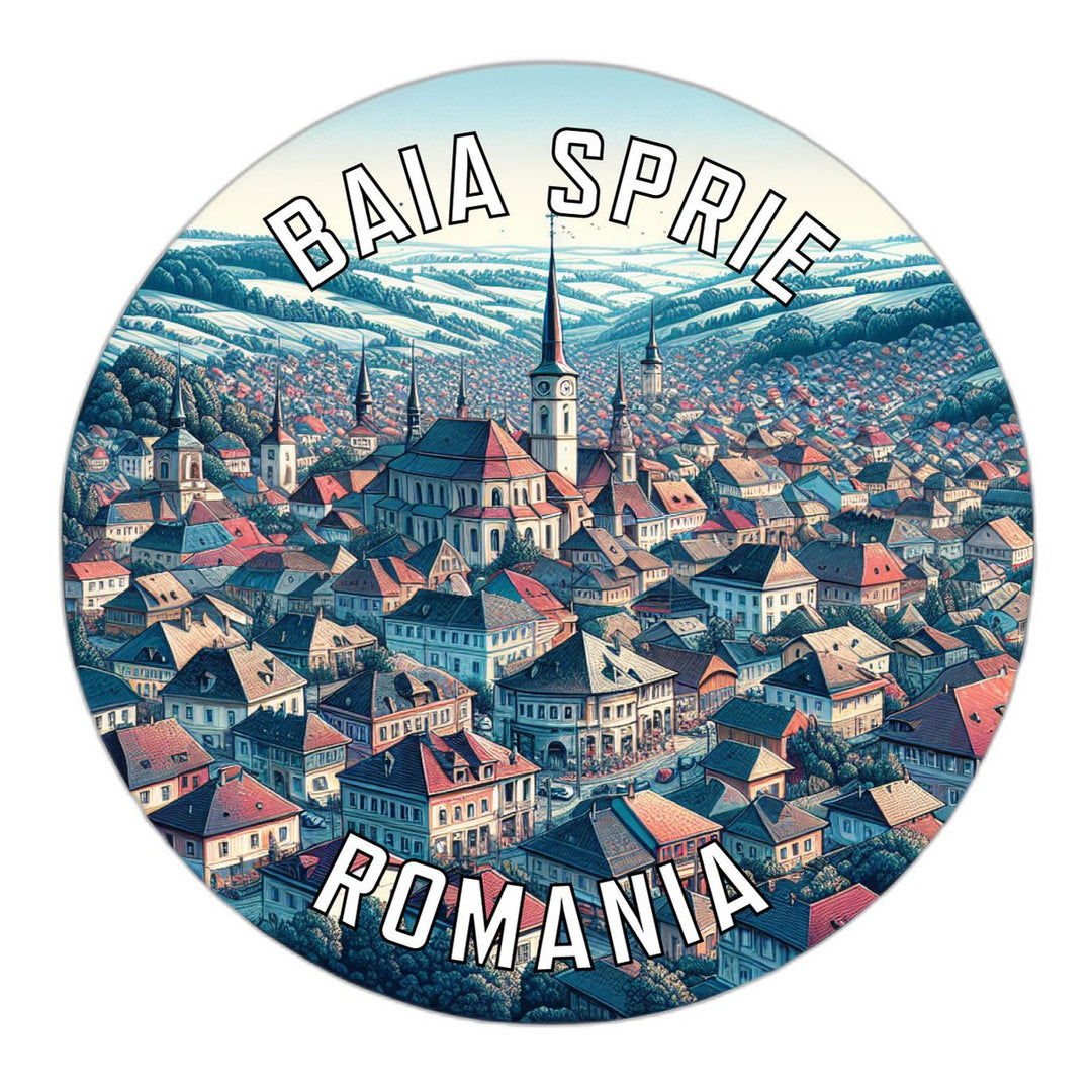 Baia Sprie Romania Souvenir Vinyl Decal Sticker Image 1