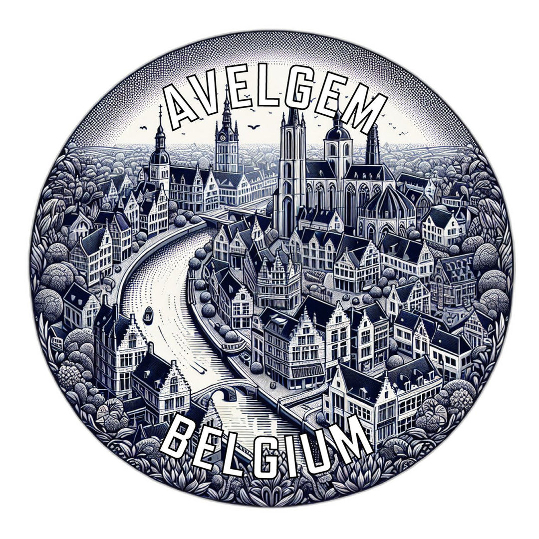 Avelgem Belgium Souvenir Vinyl Decal Sticker Image 1