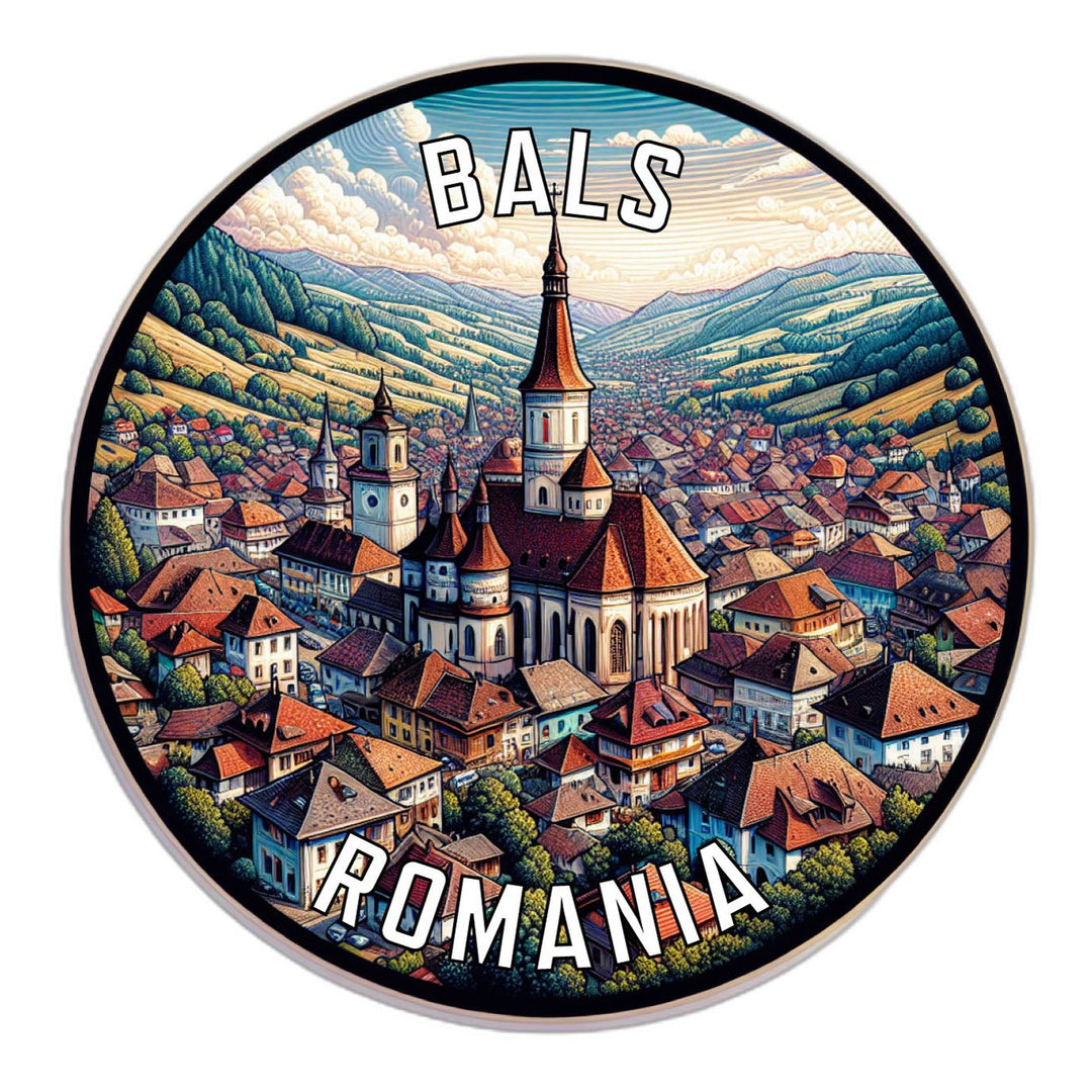 Bals Romania Souvenir Vinyl Decal Sticker Image 1