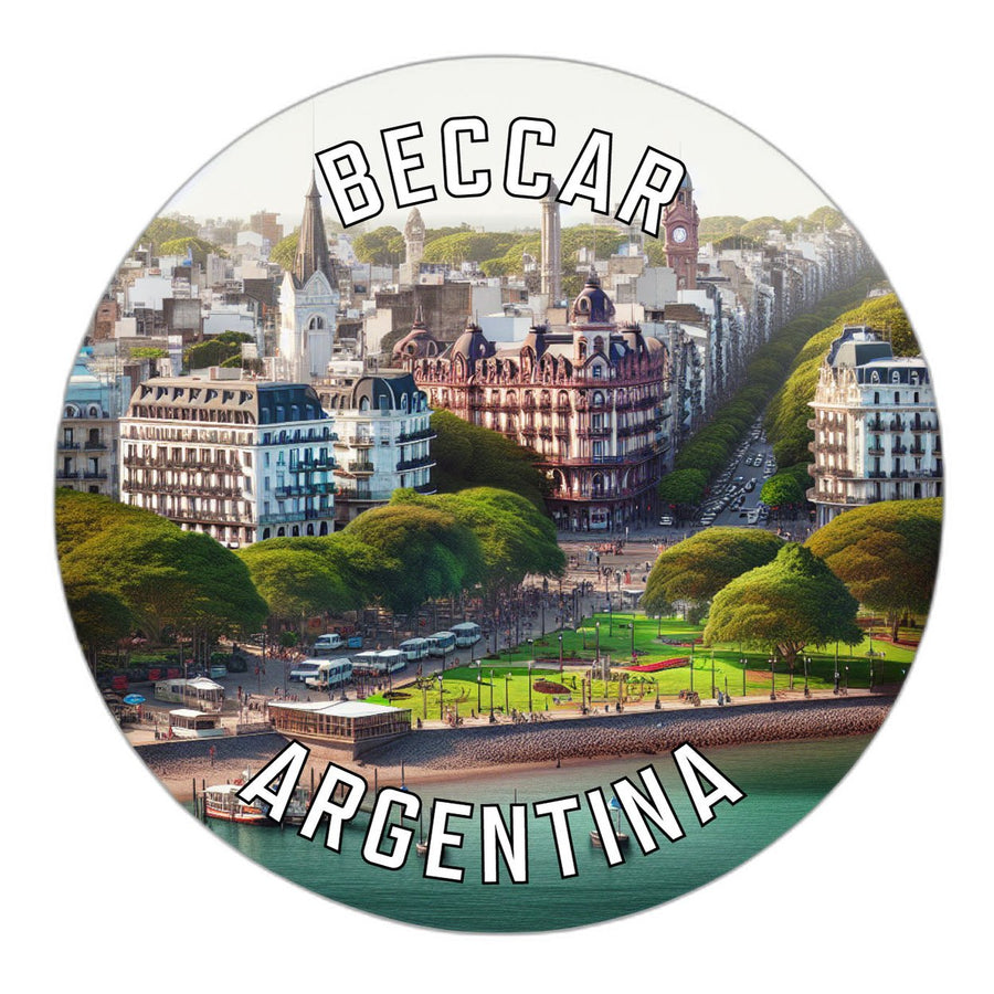 Beccar Argentina Souvenir Vinyl Decal Sticker Image 1